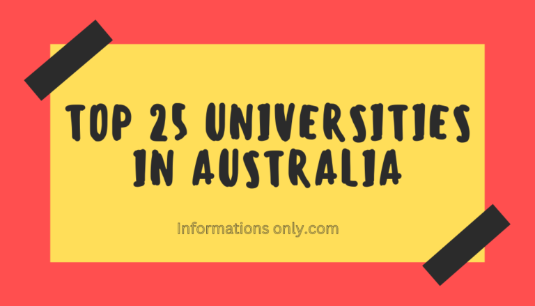 TOP 25 UNIVERSITIES IN AUSTRALIA - INFORMATIONS ONLY.COM